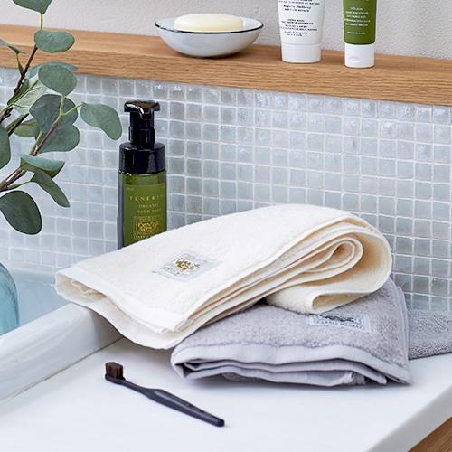 超甘撚り フェイスタオル Free ホワイト タオル オーガニックコットンタオル ギフトのテネリータ公式通販