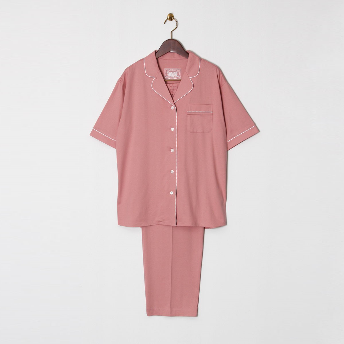 80 2プレーンジャージ半袖レディースパジャマ 36 S ホワイト ウェア オーガニックコットンタオル ギフトのテネリータオンラインストア