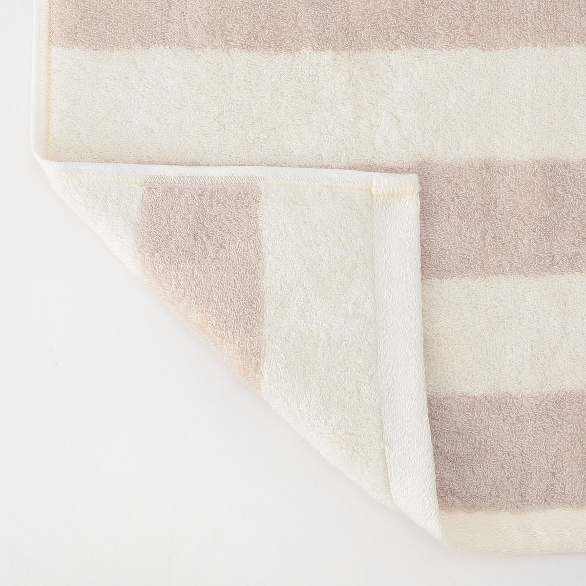 超甘撚りボーダーバスタオルショート Free ライトグレー タオル オーガニックコットンタオル ギフトのテネリータ公式通販