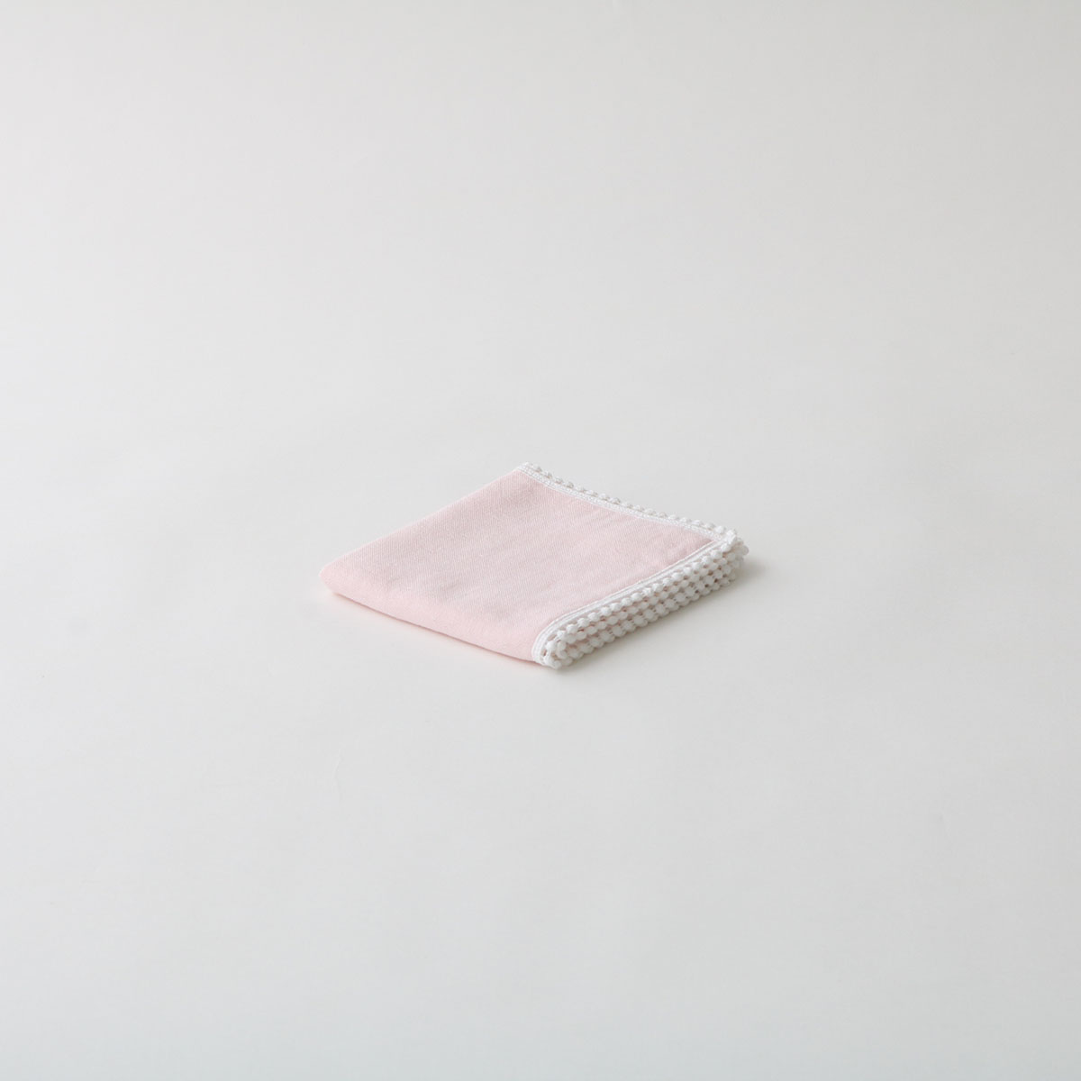 超甘撚り&パイルガーゼレースハンカチセット(ライトパープル・ピンク) フリー FREE