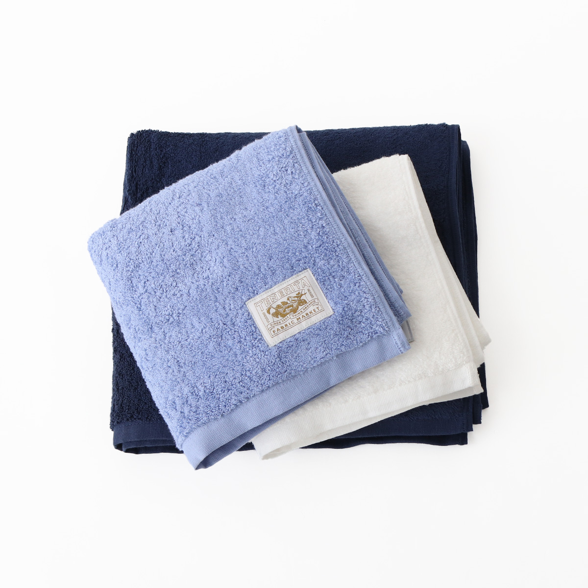 そらいろセット（バスタオルショート・フェイスタオル） - FREE