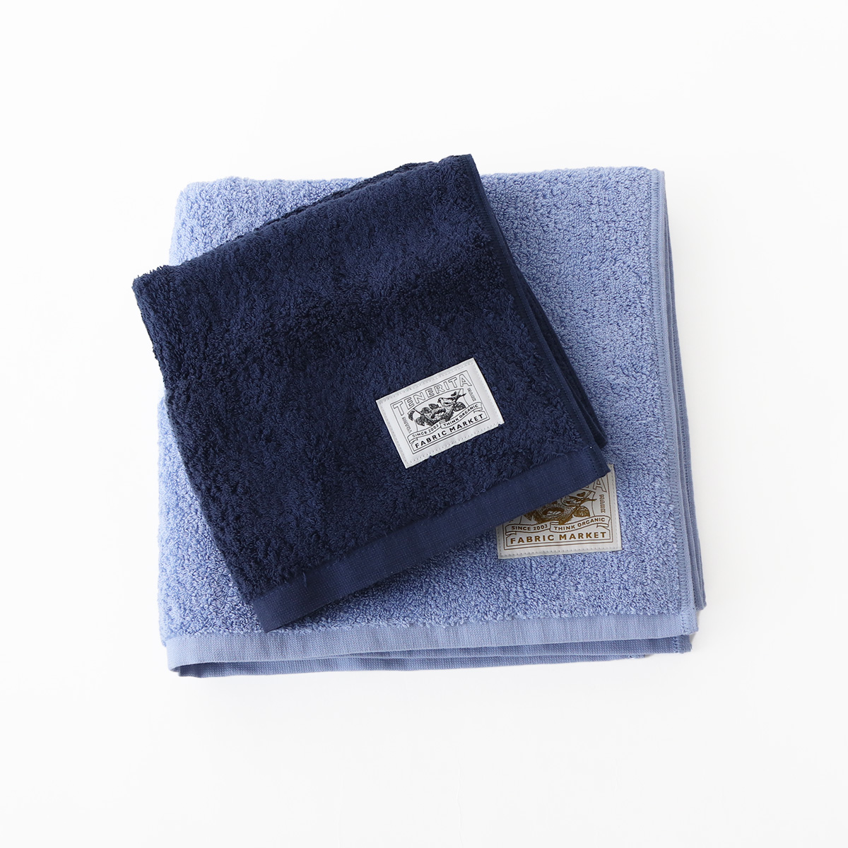 そらいろセット（バスタオルショート・フェイスタオル） - FREE