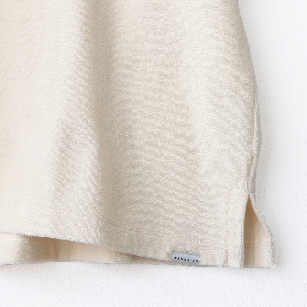 ショートパイルジャージ半袖プルオーバー クルーネック ネイビー 1