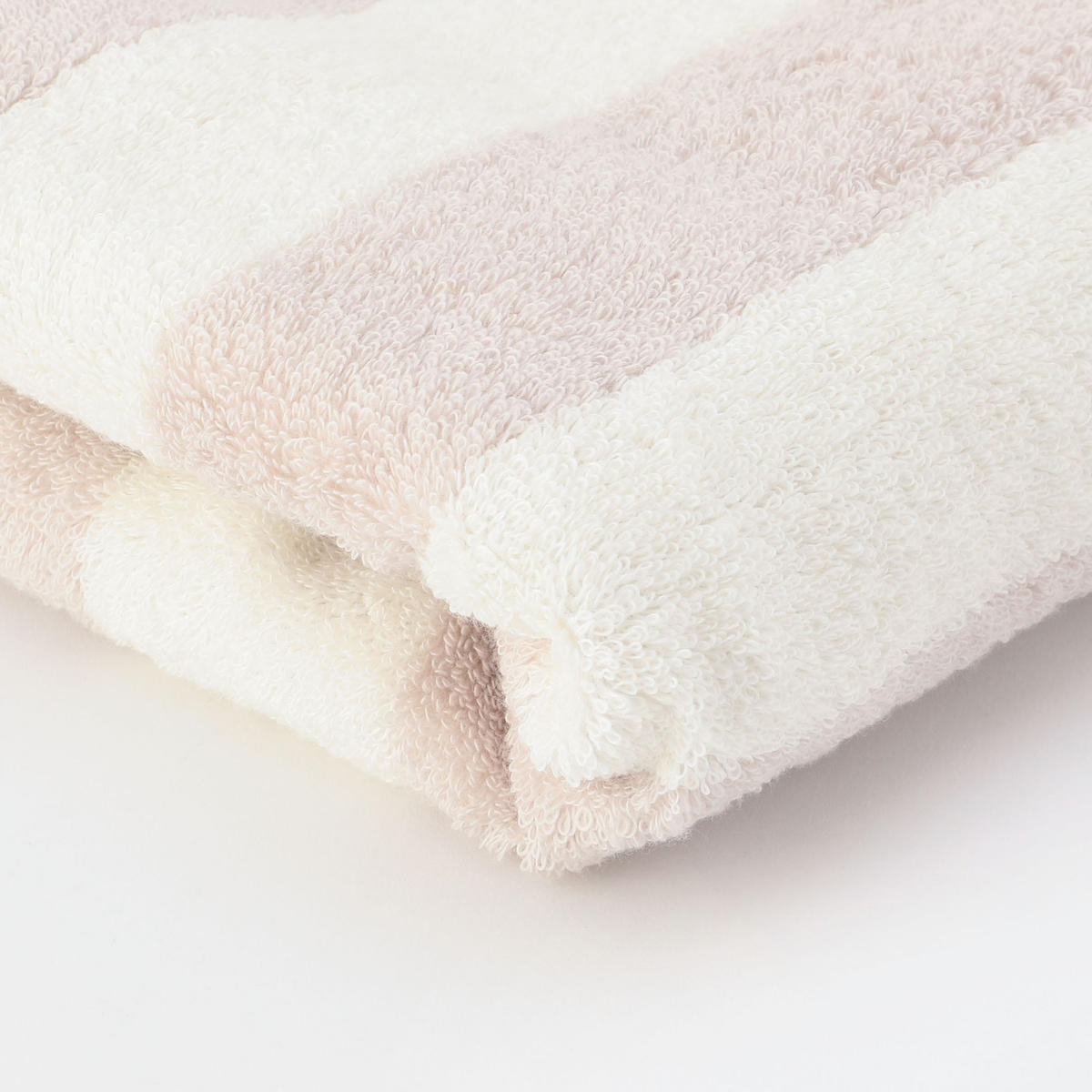 超甘撚りボーダーバスタオルショート Free ライトグレー タオル オーガニックコットンタオル ギフトのテネリータ公式通販