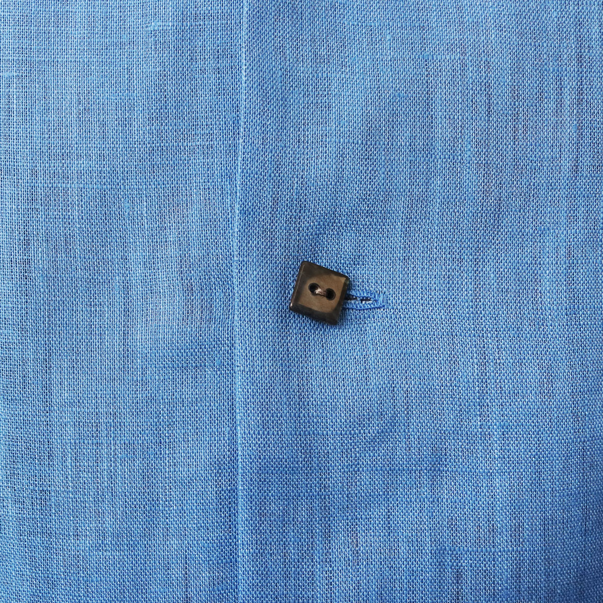 ウォッシュリネン オープンカラーシャツ ブルー 1