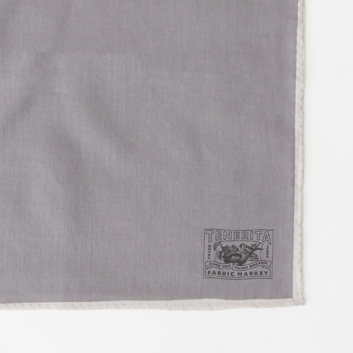 サテンハンカチ ベージュ FREE