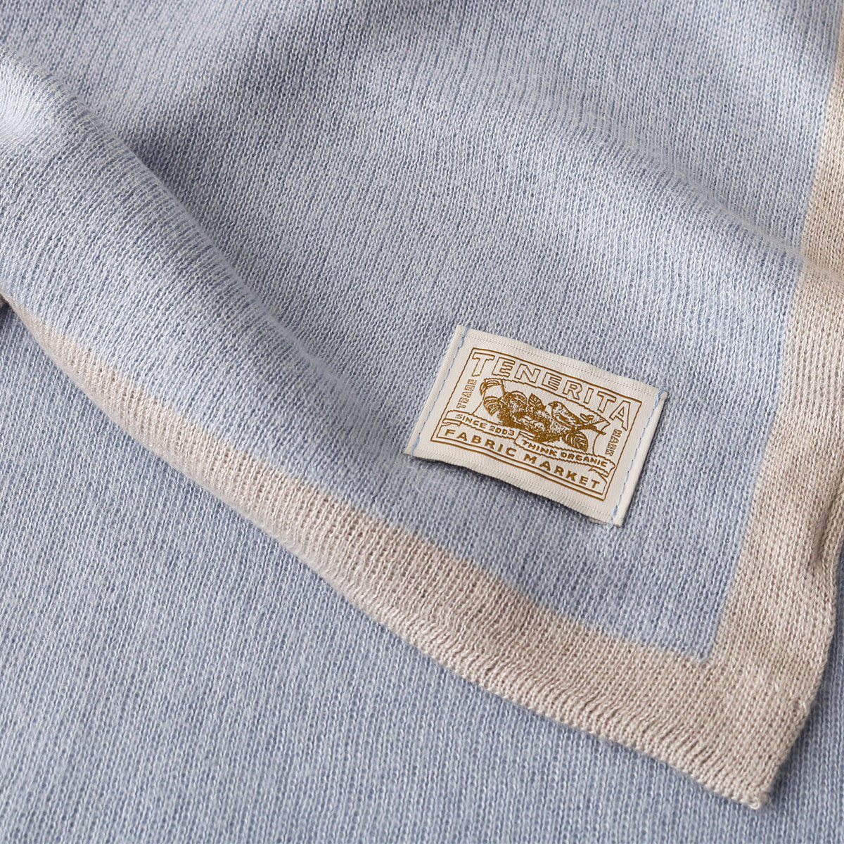 シルクストール サックス×ライトグレー FREE