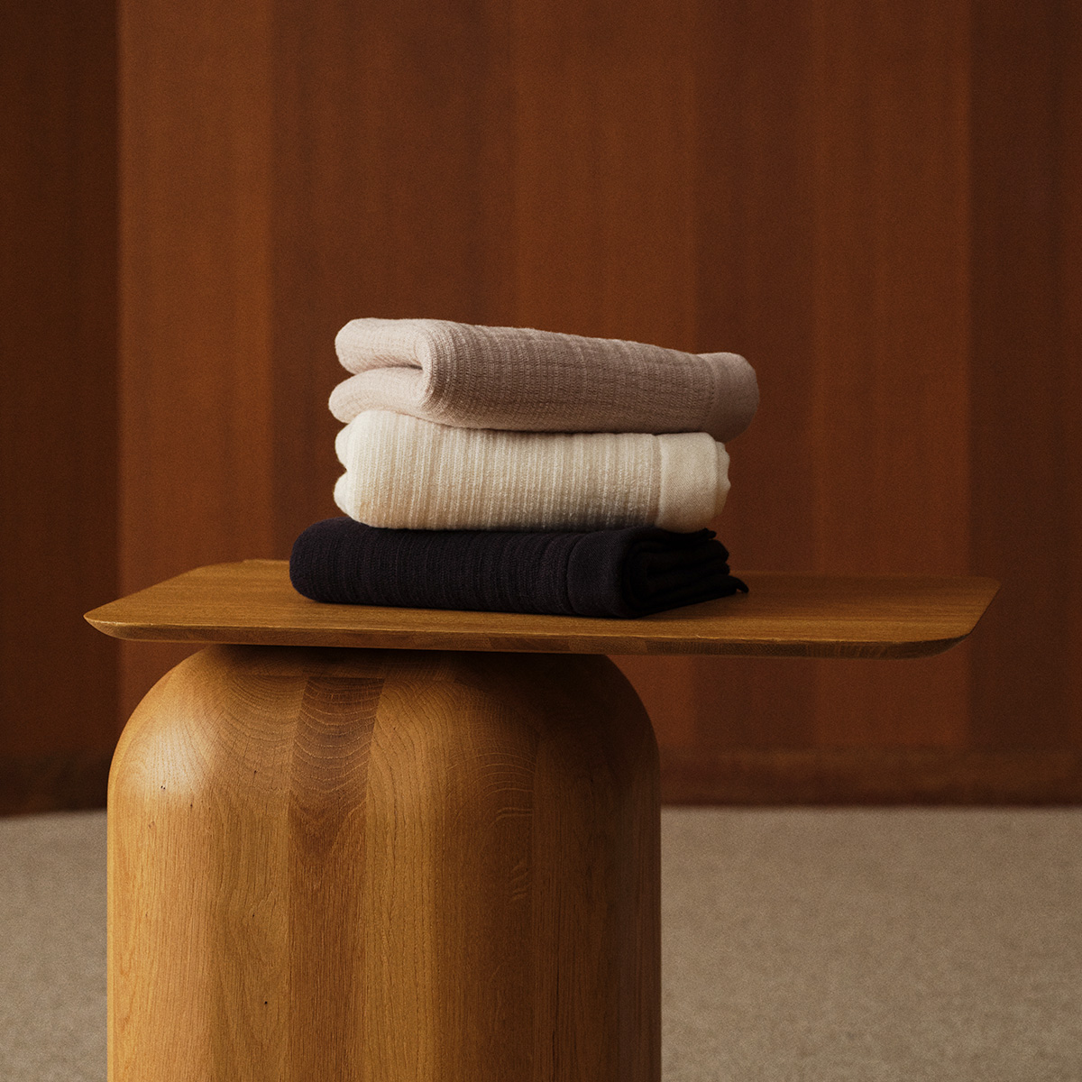 パイルインガーゼ フェイスタオル ネイビー FREE