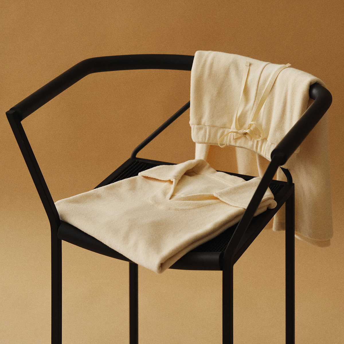 ショートパイルジャージ ハーフパンツ ネイビー 1