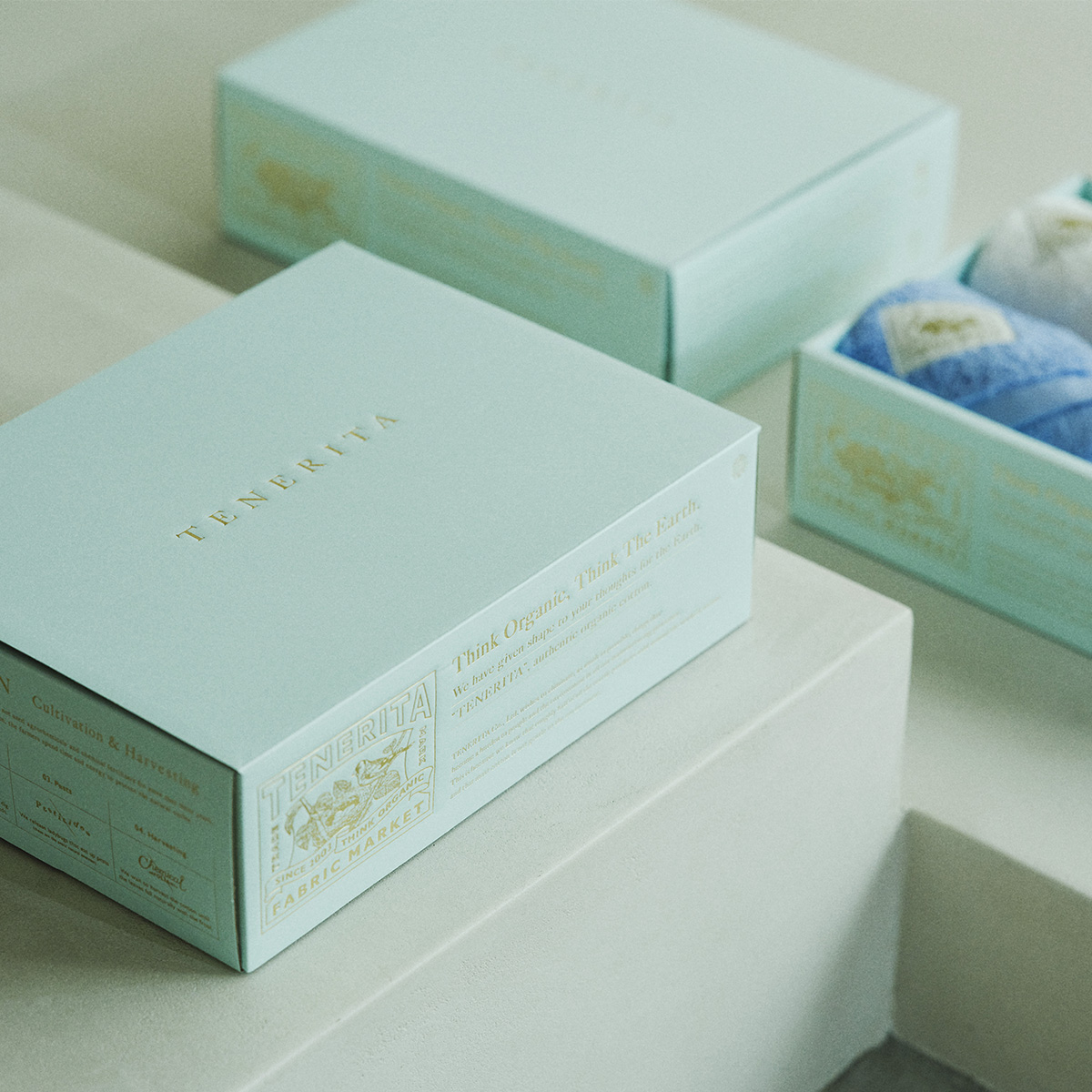 そらいろセット（バスタオルショート・フェイスタオル） - FREE