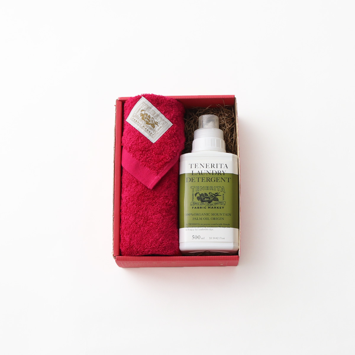 クリスマスセット(フェイスタオルルビーレッド・LAUNDRY DETERGENT）