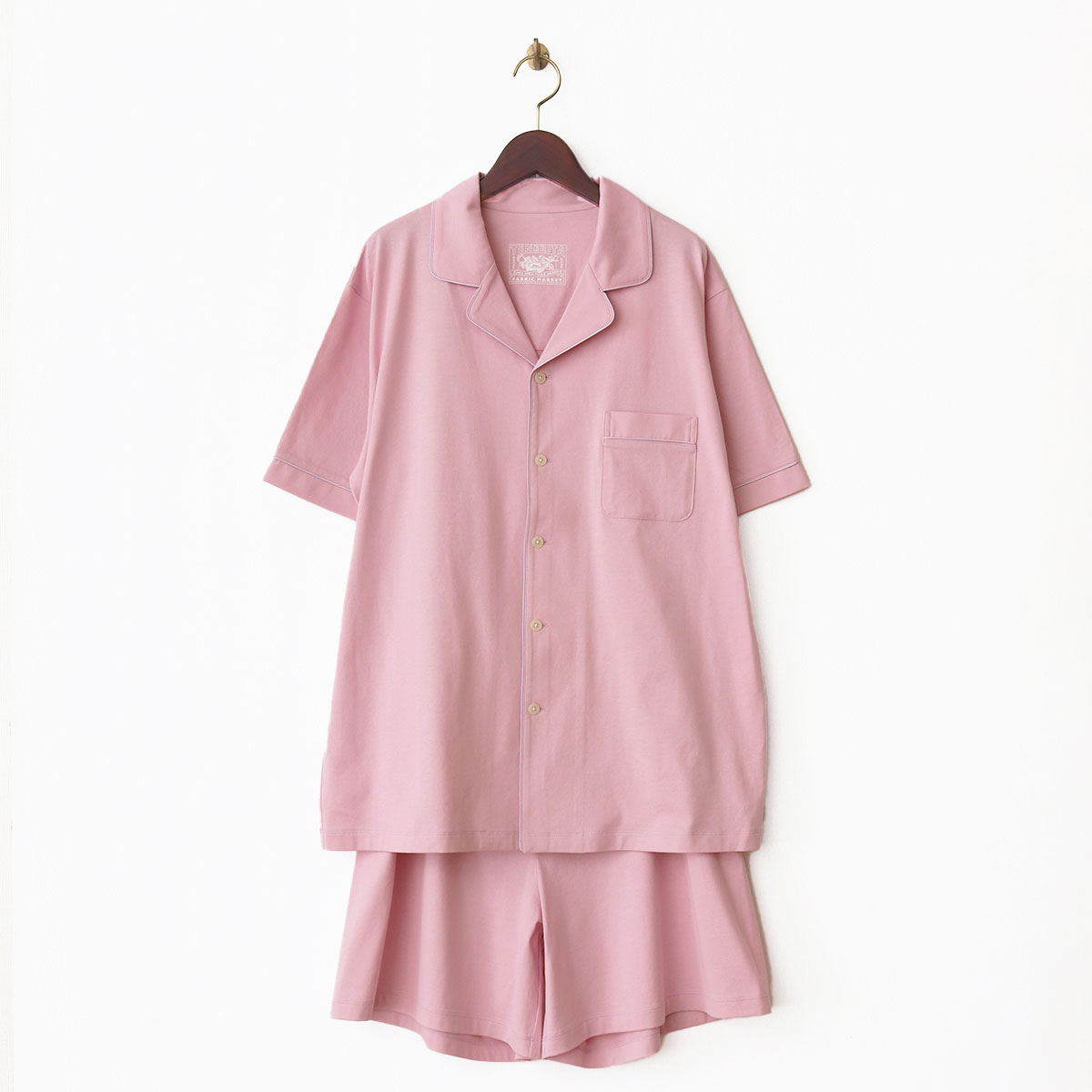 プレーンジャージパジャマ半袖ハーフパンツ(1 アイスグリーン): ウェア