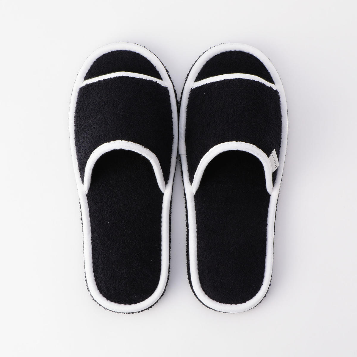 ブーラバス パイルジャージ オープントゥスリッパ