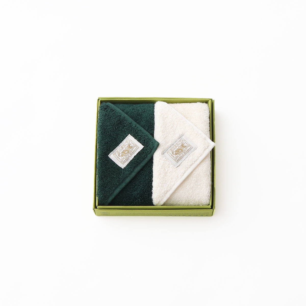 【11月1日発売】クリスマスセット(タオルハンカチグリーン・生成)