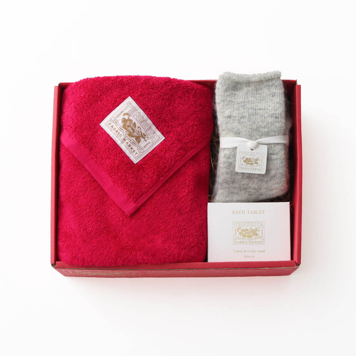 【11月1日発売】クリスマスセット(バスタオルショート・モヘア靴下・バスタブレット)