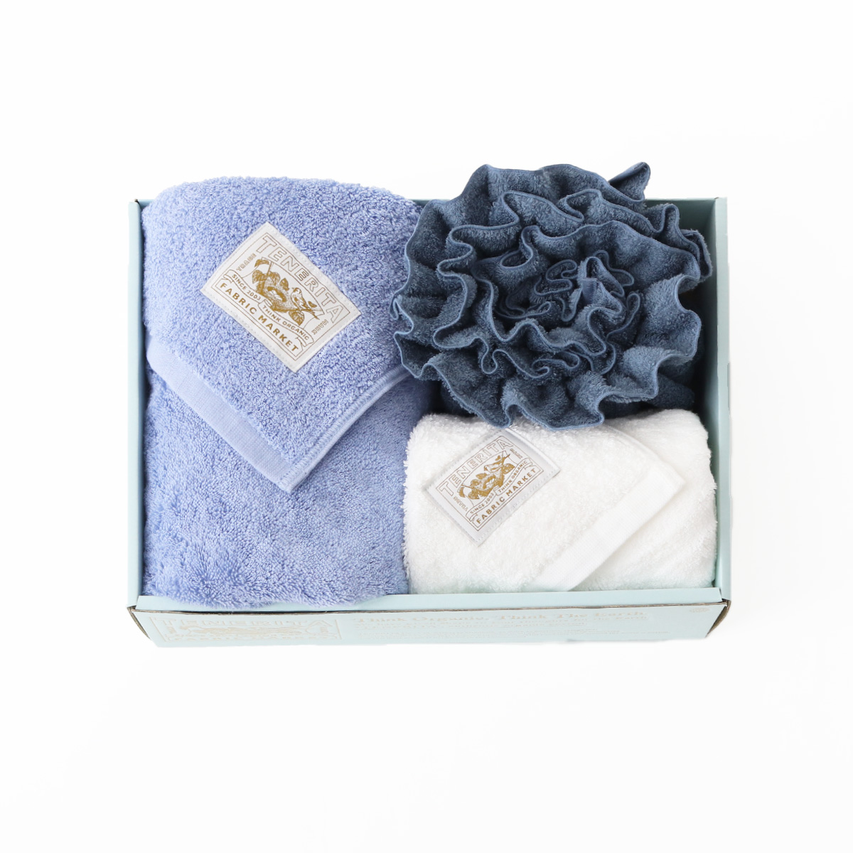 そらいろセット（バスタオルショート・フェイスタオル・ヘアタオル）