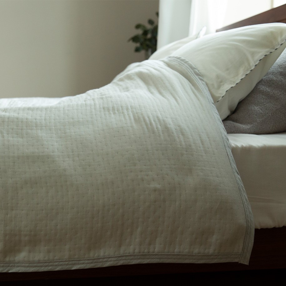 コットン6重ガーゼ シングルケット(FREE / オフホワイト)