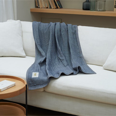 コットン6重ガーゼ ハーフケット(FREE / オフホワイト)