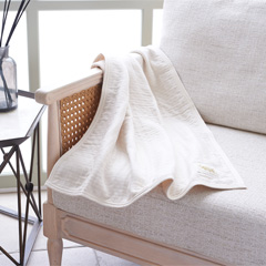 コットン6重ガーゼ クォーターケット(FREE / オフホワイト)